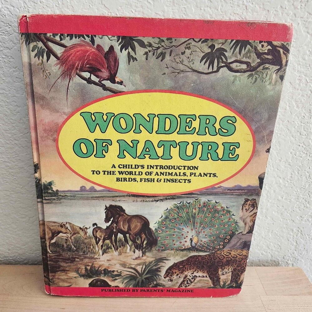 Vintage 1974 Parents' Magazine Wonders Of Nature Science Kids Encyclopedia Book